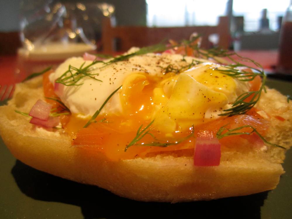 Smokey salmon & poached egg