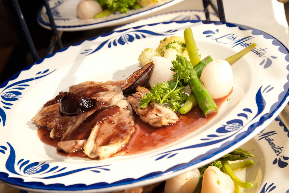 Magret de canard in porto and fig sauce